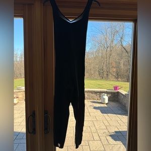 Athleta Womens Formation Bodysuit In Powervita Sleeveless Black Size L